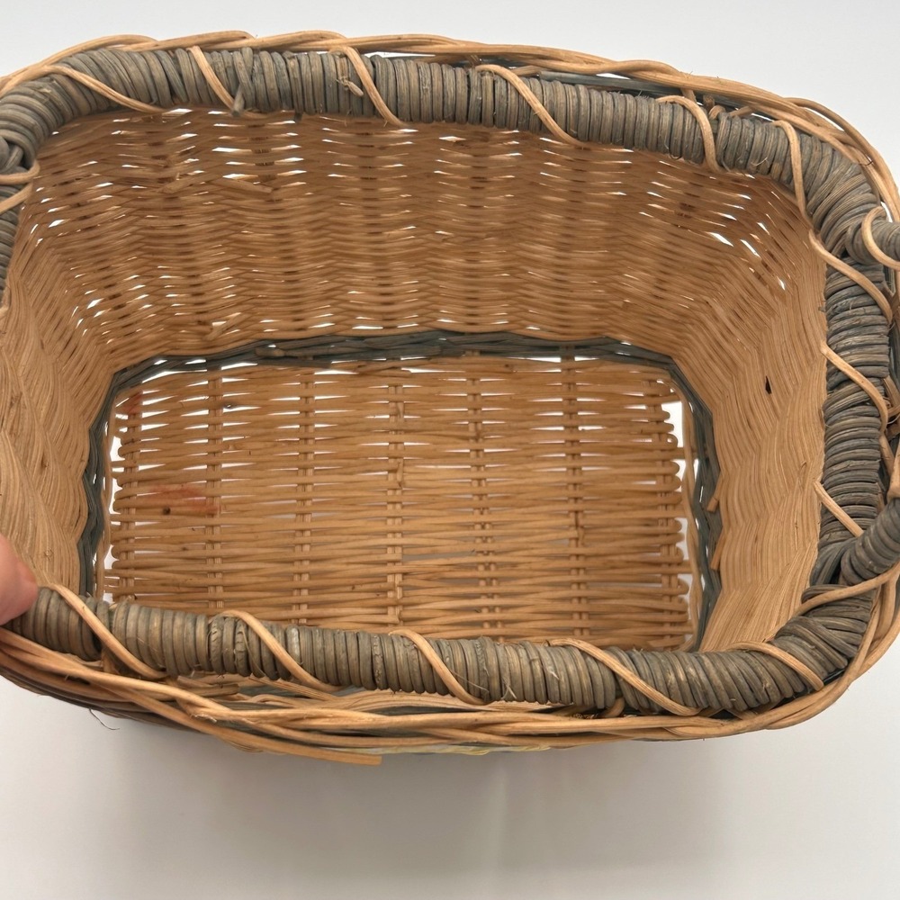 Cottage Vintage Wicker Basket Sunflower Ceramic‎ Tile - Picture 5 of 9